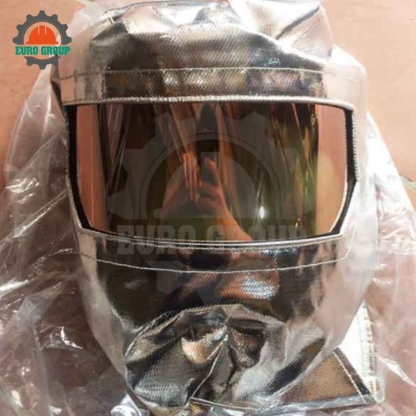 Trùm Đầu Chống Cháy C&G 3H 1200 Độ C Sợi Thủy Tinh Tráng Nhôm