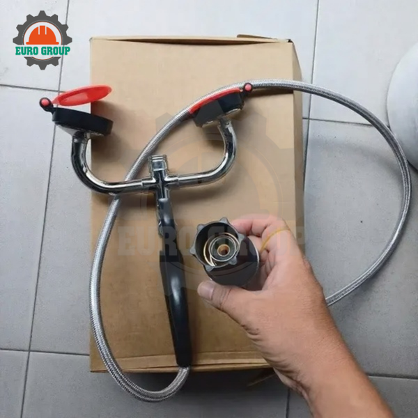 Vòi Rửa Mắt WJH0355A Thép Không Gỉ Sơn Epoxy