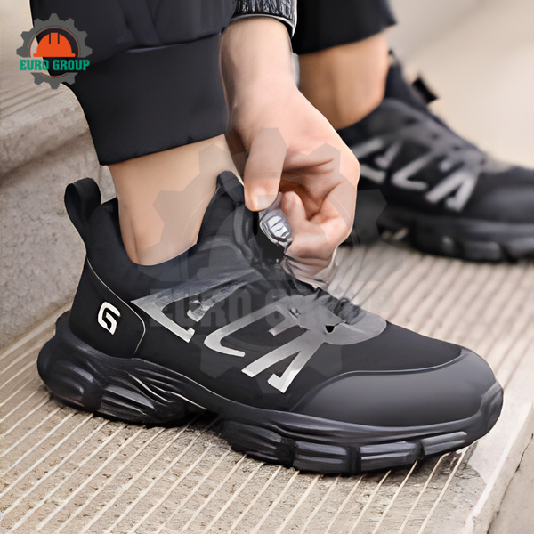 Giày Bảo Hộ ZBOOT Z125 Núm Vặn, Mũi Thép, Lót Kevlar Chống Đinh