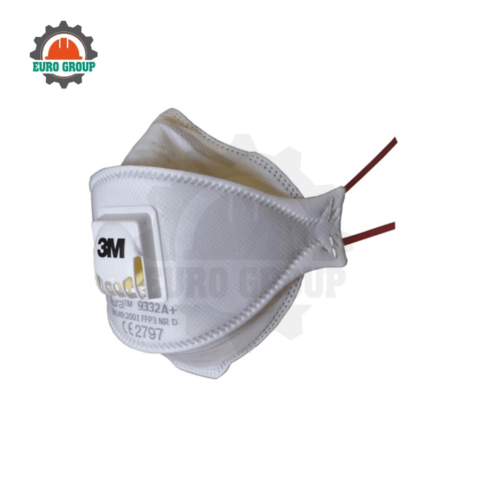 Khẩu Trang 3M 9332 Chống Bụi Mịn, Ôm Sát Khuôn Mặt, Đeo Êm Khi Làm Việc