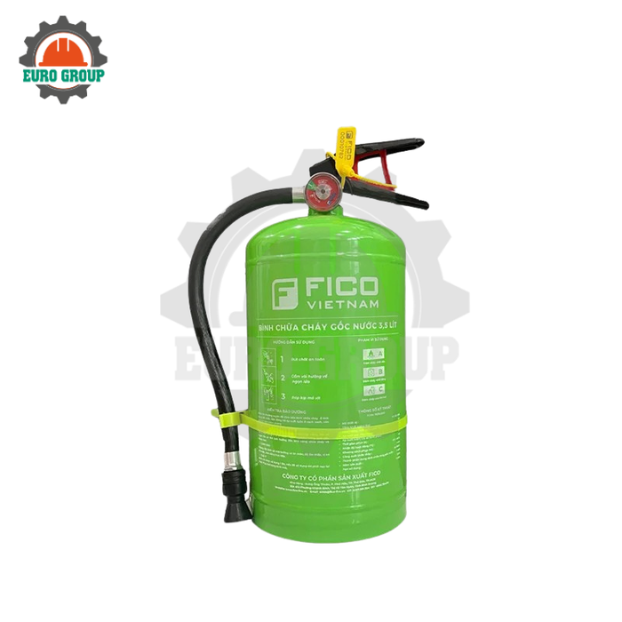 Bình chữa cháy gốc nước Bình Chữa Cháy Gốc Nước 3,5L Fico Chữa Cháy Pin Lithium