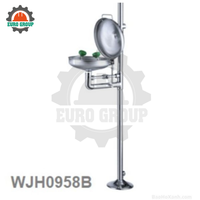 Bồn Rửa Mắt Kết Hợp Sen Tắm Khẩn Cấp WJH0958B Inox SUS304
