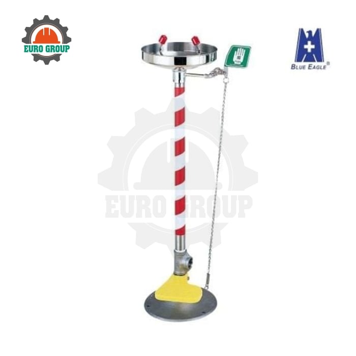 Bồn Rửa Mặt Khẩn Cấp Blue Eagle EW407 Chân Đứng Inox 304, Đạt ANSI Z358.1