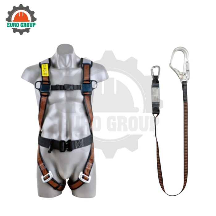 Dây an toàn bán thân một móc nhôm Kukje PE bản rộng 5cm