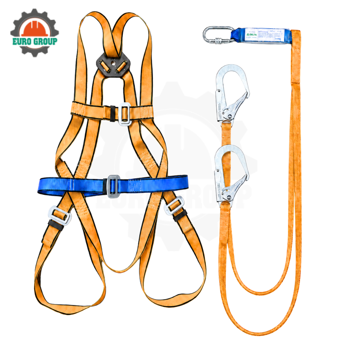 Dây Đai An Toàn DPS2 Professional Shock Plus 02 Móc Có Bộ Giảm Xóc