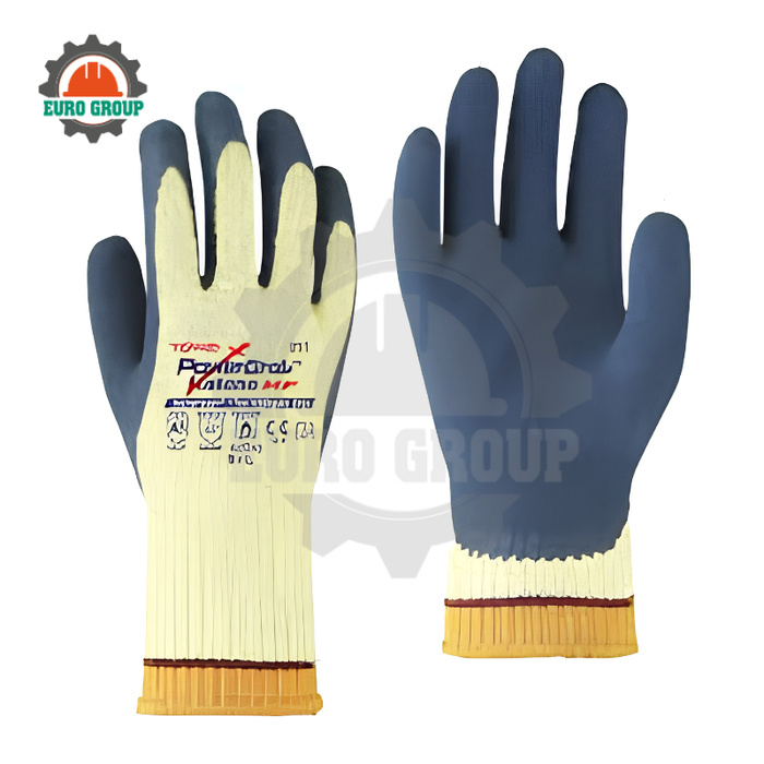 Găng Tay Công Nghiệp Hóa Dầu PVC TOWA OR657 Dài 60cm, Phủ PVC Toàn Phần, Bảo Vệ Cẳng Tay