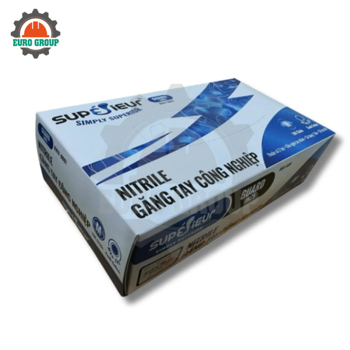 Găng Tay Công Nghiệp Nitrile Superieur Chống Hóa Chất, Chống Dầu Mỡ