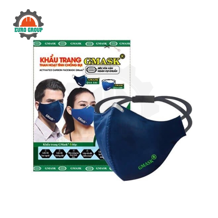 Khẩu Trang Than Hoạt Tính GMASK 6 Lớp Lọc Bụi Mịn Kháng Khuẩn