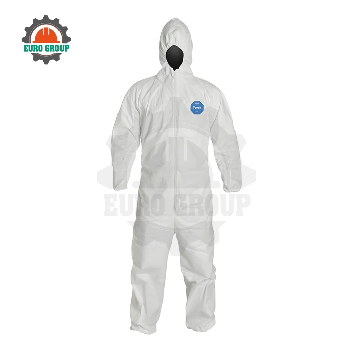 Quần Áo Chống Hóa Chất Chống Bụi Dupont Tyvek 400 Chống Bụi, Chống Tĩnh Điện Hiệu Quả