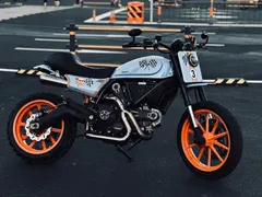 The Gulf-inspired Ducati Scrambler by WildMotor Custom