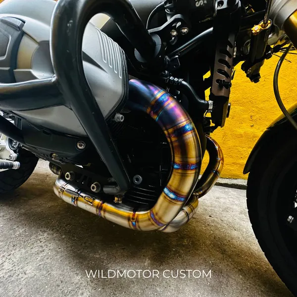 Custom Titanium Exhaust Header Kit for BMW R nineT