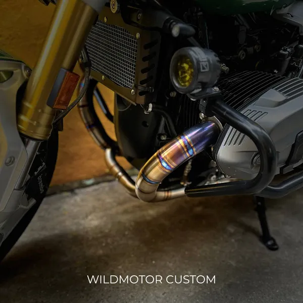 Custom Titanium Exhaust Header Kit for BMW R nineT