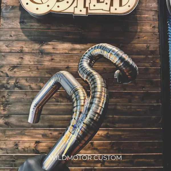 Ducati Scrambler Custom Titanium Exhaust Header – Weld Pattern #1