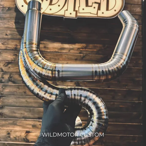 Ducati Scrambler Custom Titanium Exhaust Header – Weld Pattern #1