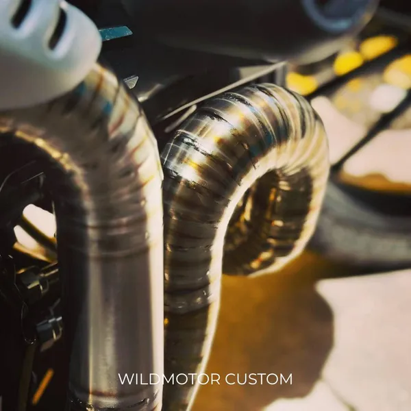 Ducati Scrambler Custom Titanium Exhaust Header – Weld Pattern #1