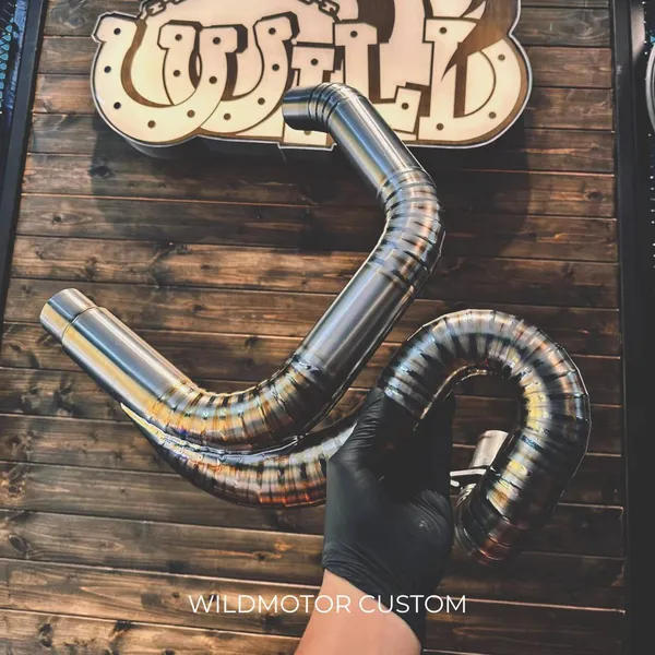 Ducati Scrambler Custom Titanium Exhaust Header – Weld Pattern #1