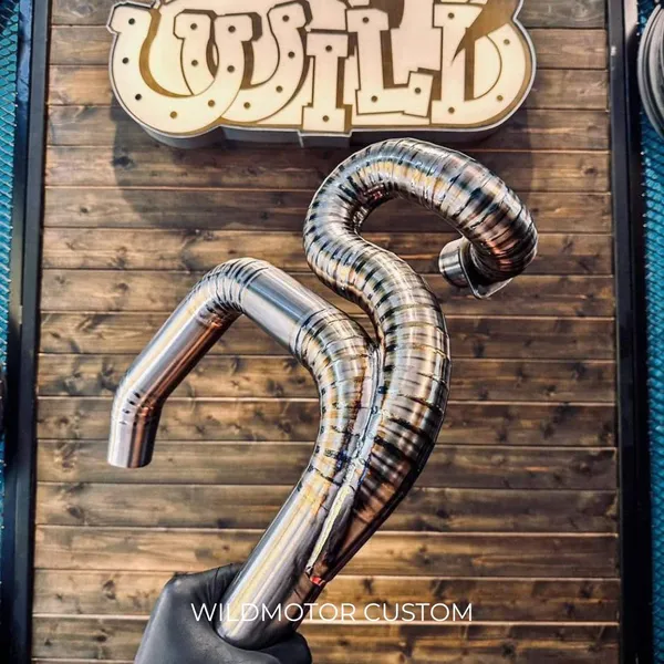 Ducati Scrambler Custom Titanium Exhaust Header – Weld Pattern #1