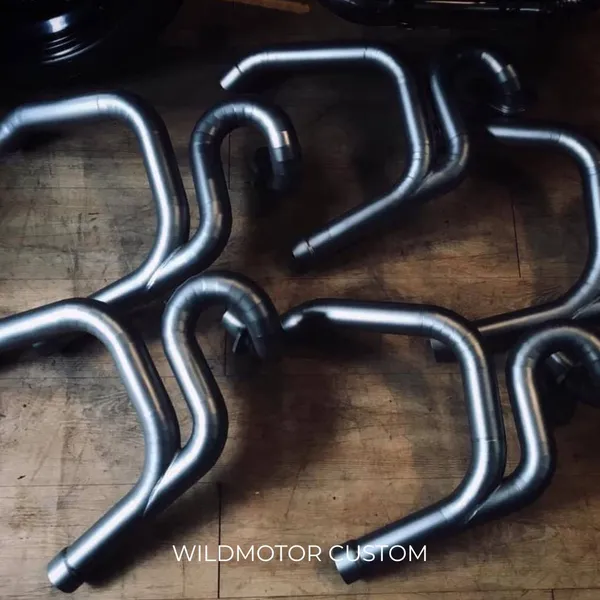 Ducati Scrambler Custom Titanium Exhaust Header – Weld Pattern #2