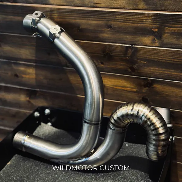 Ducati Scrambler Custom Titanium Exhaust Header – Bend Style full set