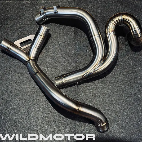 Ducati Scrambler Custom Titanium Exhaust Header – Bend Style full set