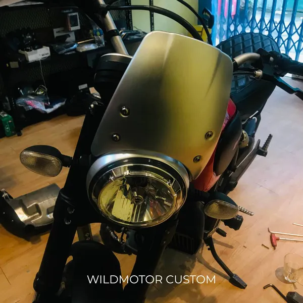 Ducati Scrambler High Aluminum Windshield 2