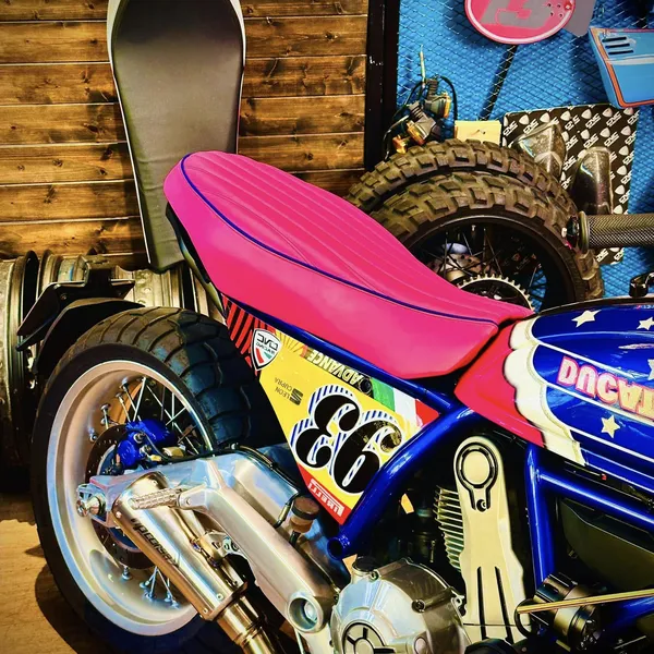 Custom Seat Cover for Ducati Scrambler