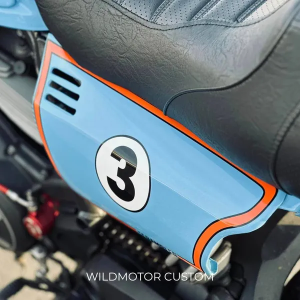 High-Mounted Exhaust Side Cover Kit for Ducati Scrambler - Custom Paint/Decal