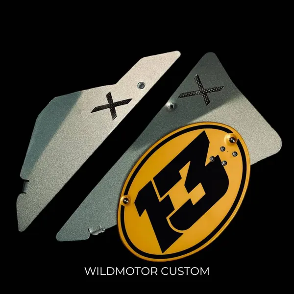 Side Cover Kit with Single-Side Number Plate for Ducati Scrambler – Custom Paint/Decal 5