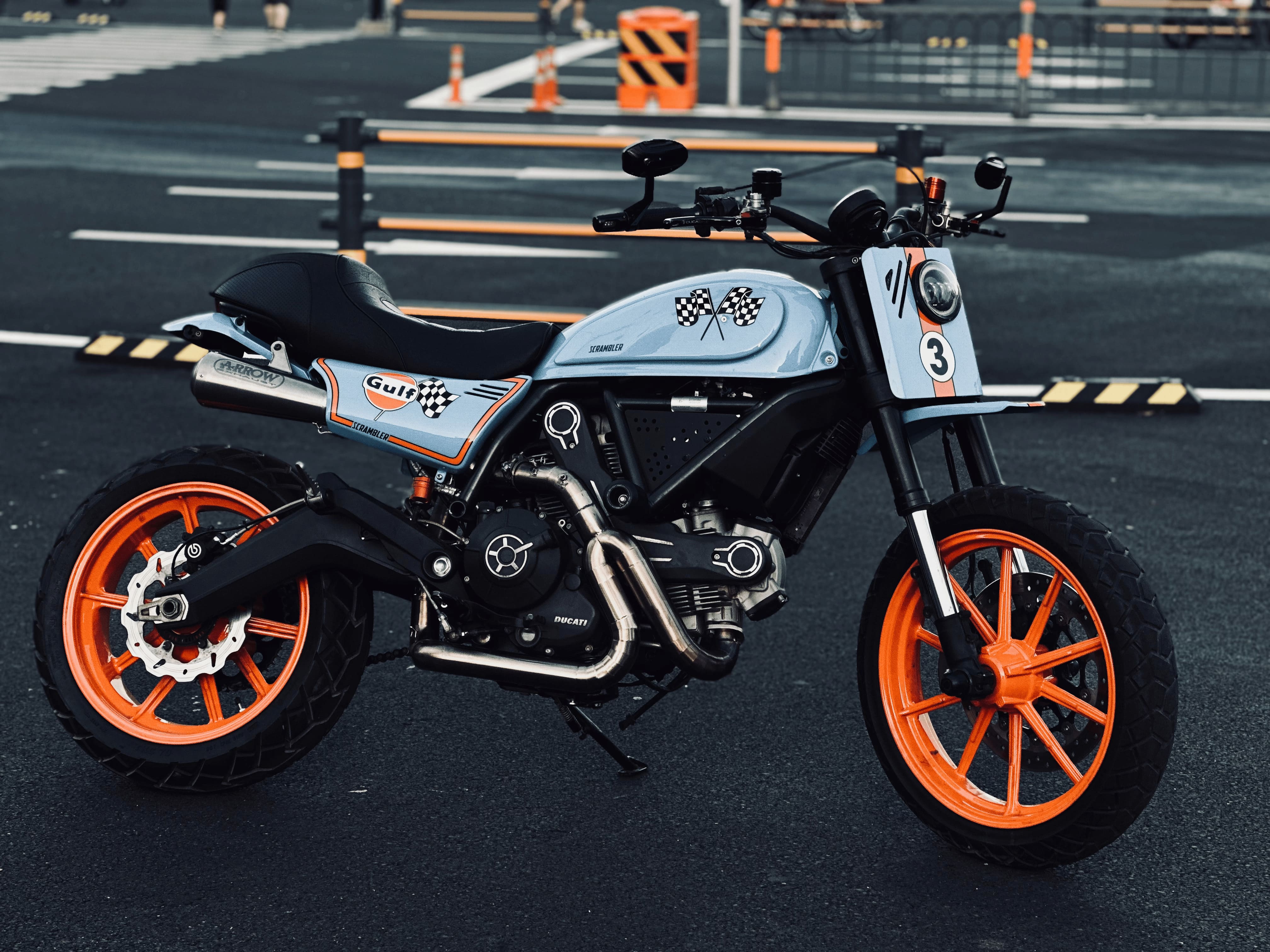 The Gulf-inspired Ducati Scrambler custom by WildMotor The Gulf-inspired Ducati Scrambler custom by WildMotor