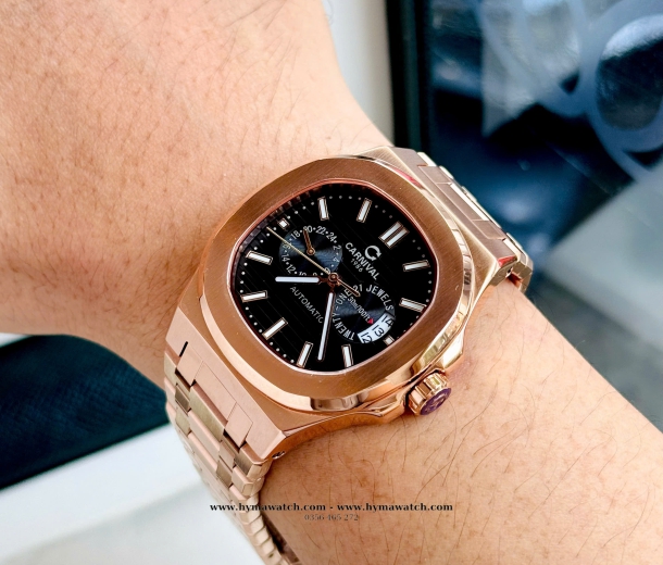 Đồng hồ Carnival nam 8158G dây kim loại Đồng hồ Carnival nam 8158G dây kim loại