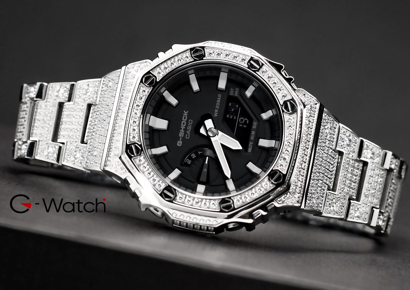 Đồng hồ Nam G-Shock GA-2100AP Full Diamond Đồng hồ Nam G-Shock GA-2100AP Full Diamond