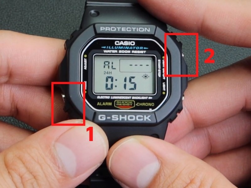 Tiếp tục nhấn nút Mode và sau đó nhấn Reverse để điều chỉnh Tiếp tục nhấn nút Mode và sau đó nhấn Reverse để điều chỉnh