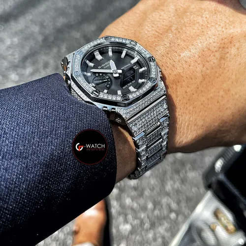 Đồng Hồ Nam G-Shock GA-2100AP Đính Đá - Full Diamond: Điểm Nhấn Sang Chảnh Trên Cổ Tay Quý Ông