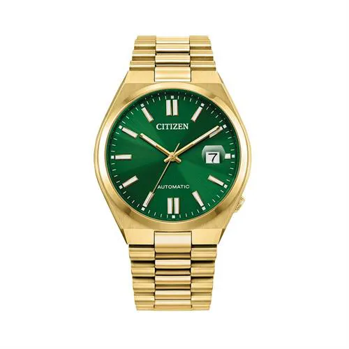 🔥(SIÊU HIẾM) Đồng Hồ Nam CITIZEN TSUYOSA NJ0152-51X President - Green Gold - Cảm Hứng Từ ROLEX Huyền Thoại Cho Bạn!