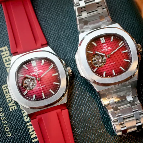 Đồng Hồ Nam Carnival 8128G HUYẾT LONG: Phiên Bản Màu Đỏ Siêu Phẩm Đẹp Nhất Từ Carnival