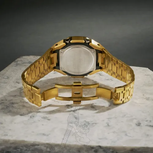 Đồng Hồ Nam G-Shock GA-2100GB Custom AP Full Vàng - Viền Bóng: Phụ Kiện Đồng Hồ Lấp Lánh Trên Cổ Tay Quý Ông