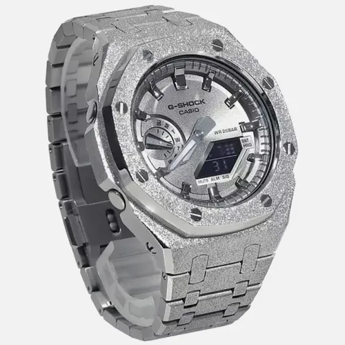 Đồng Hồ G-Shock GA-2100SB Frosted - Custom Phun Cát: Siêu Phẩm Đồng Hồ Phun Cát Lạnh Buốt Cổ Tay!