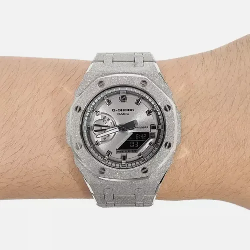 Đồng Hồ G-Shock GA-2100SB Frosted - Custom Phun Cát: Siêu Phẩm Đồng Hồ Phun Cát Lạnh Buốt Cổ Tay!