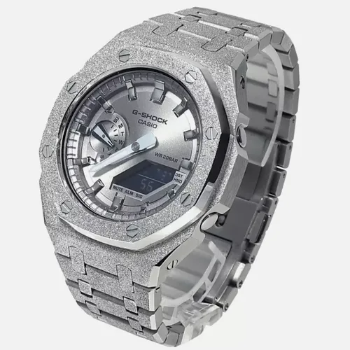 Đồng Hồ G-Shock GA-2100SB Frosted - Custom Phun Cát: Siêu Phẩm Đồng Hồ Phun Cát Lạnh Buốt Cổ Tay!