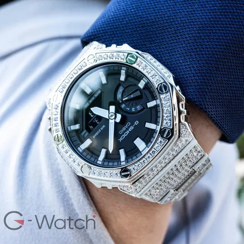 Đồng Hồ Nam G-Shock GA-2100AP Đính Đá - Full Diamond: Điểm Nhấn Sang Chảnh Trên Cổ Tay Quý Ông