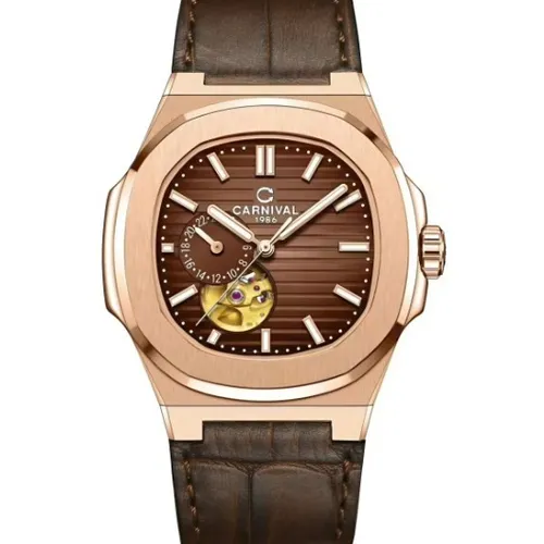 Đồng hồ Nam Carnival 8159G-VH-DD-N: Mặt Số Hình Vuông & Chi Tiết Lộ Cơ Độc Nhất