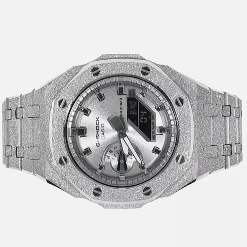 Đồng Hồ G-Shock GA-2100SB Frosted - Custom Phun Cát: Siêu Phẩm Đồng Hồ Phun Cát Lạnh Buốt Cổ Tay!