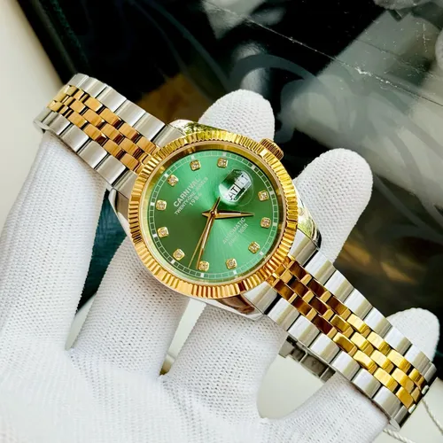 Đồng Hồ Nam Carnival 8131G-CV-XL Mặt Số Xanh Lá - Dây Kim Loại: Vẻ Đẹp Từ Huyền Thoại Rolex Date