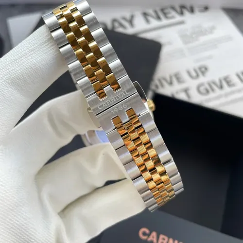 Đồng Hồ Nam Carnival 8131G-CV-XL Mặt Số Xanh Lá - Dây Kim Loại: Vẻ Đẹp Từ Huyền Thoại Rolex Date