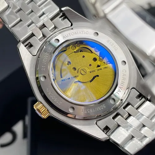 Đồng Hồ Nam Carnival 8131G-CV-XL Mặt Số Xanh Lá - Dây Kim Loại: Vẻ Đẹp Từ Huyền Thoại Rolex Date