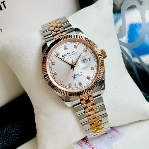 Đồng Hồ Nam Carnival 8131G-CH-T Mặt Số Trắng - Dây Kim Loại: Vẻ Đẹp Từ Huyền Thoại Rolex Date
