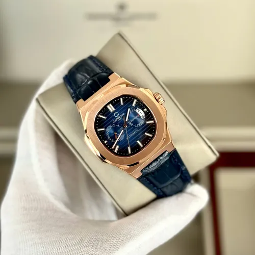 Đồng hồ Nam Carnival 8158G-VT-DD-X Mặt Số Màu Xanh Dương - Dây Da Thật: Mặt Số Đính Đá & Lịch Ngày Độc Nhất