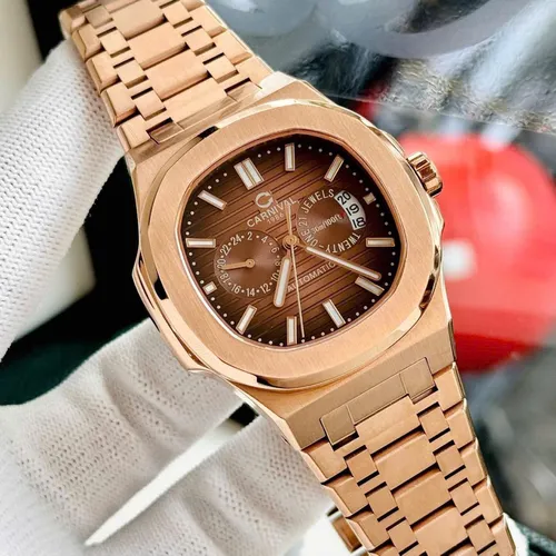 Đồng hồ Nam Carnival 8158G-VH-N Màu Nâu Choco - Dây Kim Loại: Full Nâu Ngọt Ngào & Mặt Số Dial Chuẩn Patek Đầy Nam Tính