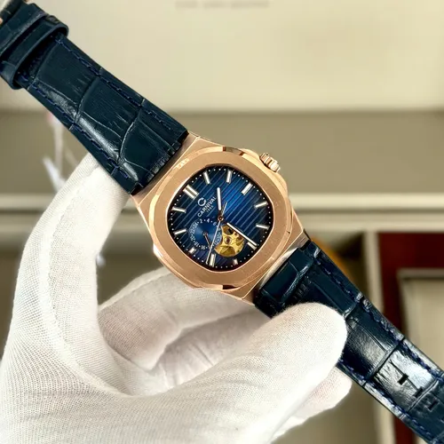 Đồng hồ Nam Carnival 8159G Rose Màu Xanh - Dây Da: Mặt Số Hình Vuông & Chi Tiết Lộ Cơ Độc Nhất