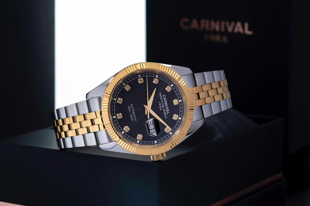 Đồng hồ Carnival dây kim loại Đồng hồ Carnival dây kim loại